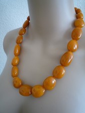 Bernsteinkette Butterscotch  Amber Necklace 76,41 g