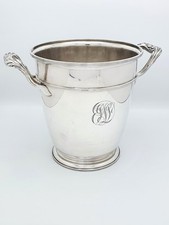 Antiker versilberter Sekteimer 20er Jahre amerikanischer Weinkühler Eiseimer