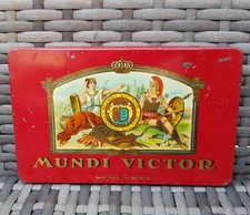 Alte Blechdose Mundi Victor