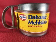 Dr.Oetker Vintage Einhand-Mehlsieb Sieb Puderzucker mit OVP Waffeln  