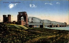 Ak Tczew Dirschau Pommern, Weichselbrücke,  Flusslandschaft,  Brücke - 4825448