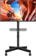 BONTEC TV Ständer Rollbar für 23-60 Zoll Plasma/LCD/LED Fernseher, Tragbarer m