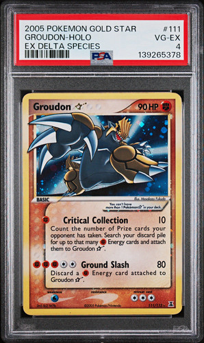 Pokémon tcg groudon gold star - pokémon,