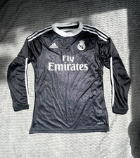 Real Madrid Langarm Retro Trikot 2014/2015 (Größe M)