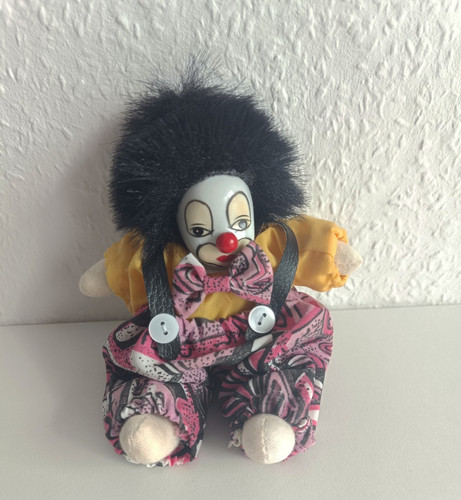 Clown puppe stoff textil mit - clown-puppe,
