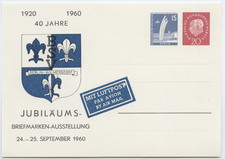 Berlin 1960 Luftpost-Postkarte