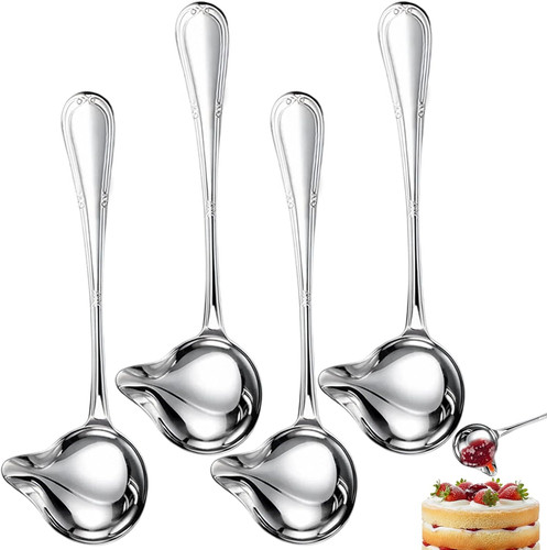 Edelstahl saucenkellen set - set, 4
