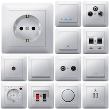 Schuko Steckdosen Schalter