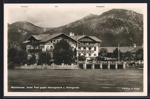 Ansichtskarte walchensee - ansichtskarte,
