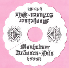 Pilsdeckchen Tropfdeckchen Monheimer Bier 1x