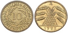Deutschland - 10 Pfennig Deutsches Reich 1923-1936 - Reichspfennig verschiedene 