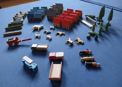 Vintage ddr holzspielzeug - vintage,