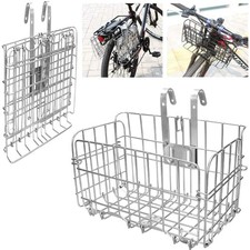 Fahrradkorb 1 Stück faltbar Drahtgeflecht abnehmbar universal für Fahrrad