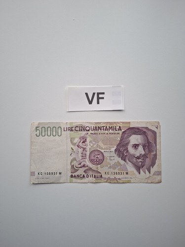50000 lire 1992 italien - 1992,