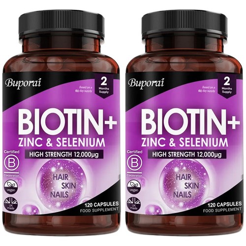 Biotin zinc selenium - +, +