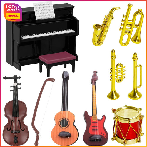 Miniatur musikinstrumente set - musikinstrumente,