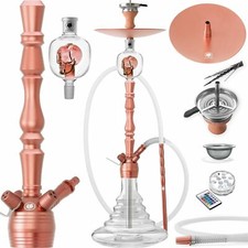 *GEBRAUCHT* DILAW® Shisha Set VATOS Big 93cm Aluminium Alu Edelstahl Tauchrohr