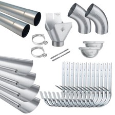 8m Dachrinne Dachrinnen Set