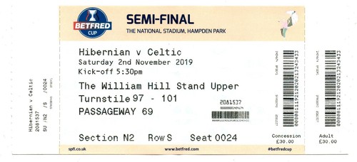 Ticket sco hibernian - ticket,