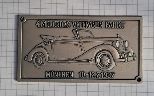 Plakette mercedes veteranen - plakette,
