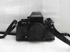 Canon F-1 New Body mit AE Finder FN und AE Motor Drive FN (getestet)