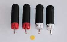 Eichmann KLE Bullet Plug KLEI Classic 4 Stück silver Platet + WBT Silberlot