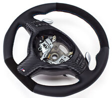 TAUSCH Abgeflacht ALCANTARA LEDER lenkrad BMW E46 M3 X5 3,0i NEU LEDER  SMG