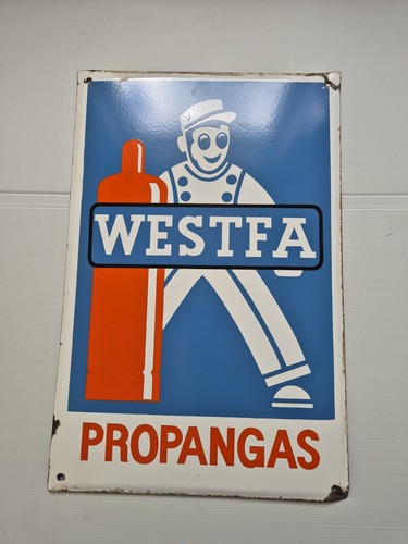 Westfa propangas emailschild - westfa,
