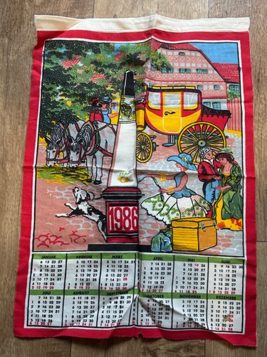Ddr stoffkalender 1986 - ddr,