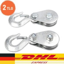 2x Umlenkrolle Seilrolle für