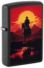 Zippo Feuerzeug Western Scene Design NEUHEIT Neu Originalverpackt Zippo Box