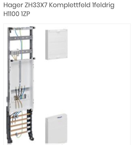Hager zh33x7 komplettfeld - zh33x7,