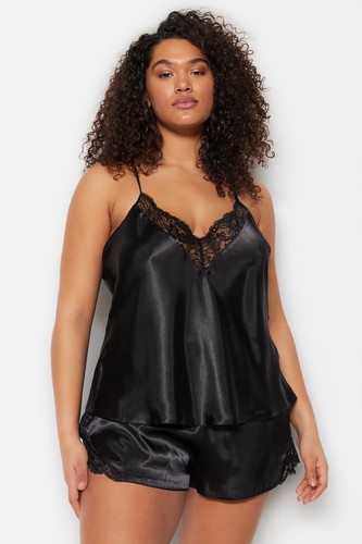Laperissa damen schwarz satin - laperissa,