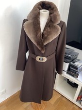 Horst Mandel Berlin Designer Chinchilla Braun Pelz damen 38 wolle