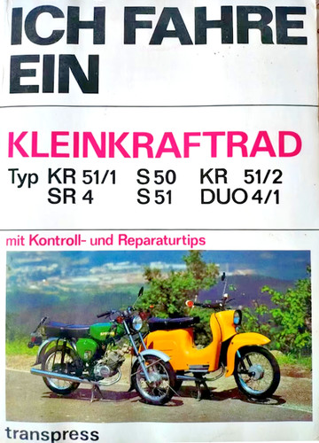 Ich fahre ein kleinkraftrad - ein,