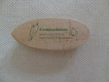 Gemüsebürste Holzgriff kräftige Borsten 2 Stärken ca. 14 x 6 cm Zustand sehr gut