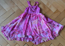 Schönes Kleid 98 104 Pampolina Mädchen festlich Trägerkleid rosa Blumen pink