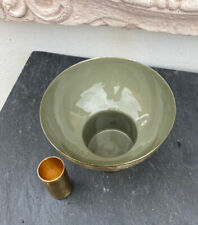 Rosenschale Kerzenhalter Magnet Leuchter Windlicht Pastell lasiertes Metall