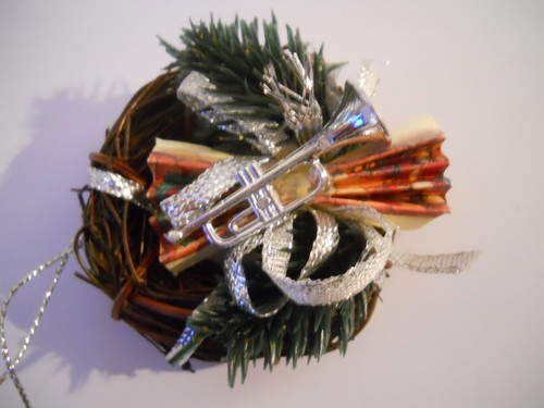 Mini kranz mit silberner - –,