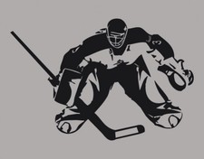 Wandtattoo Sport Eishockeytorwart Wandaufkleber Kinderzimmer Wandsticker wal041