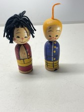 matroschka Max Und Moritz Antik Selten Holz Höhe 9cm