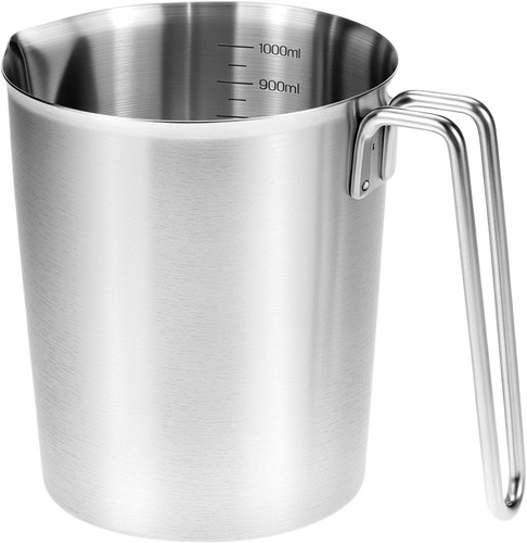 Edelstahl messbecher mit - edelstahl, 1l