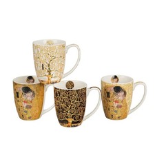 DUO Tassen Gustav Klimt 4er Set Classic Porzellan 0,36 L