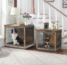 LUXUS Hundekäfig Holz