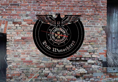 Uhr flagge reichsadler - uhr,