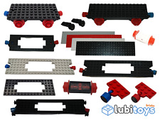 Lego® Eisenbahn Waggon 4,5V TRAIN Aufbau schwarz 6x12 6x16 6x22 6x24 Magnet