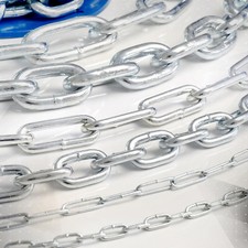 Stahlkette Eisenkette verzinkt kurzgliedrig - langgliedrig Rundstahlkette Ketten
