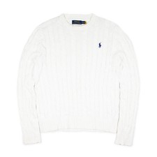 Ralph Lauren Strickpullover mit Zopfmuster Blauer Reiter 