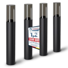 4x Pollerleuchte VARDA Außen IP44 Wegeleuchte E27 Fassung H50 cm Gartenlicht
