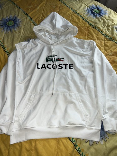 Lacoste weißer damen hoodie - damen,